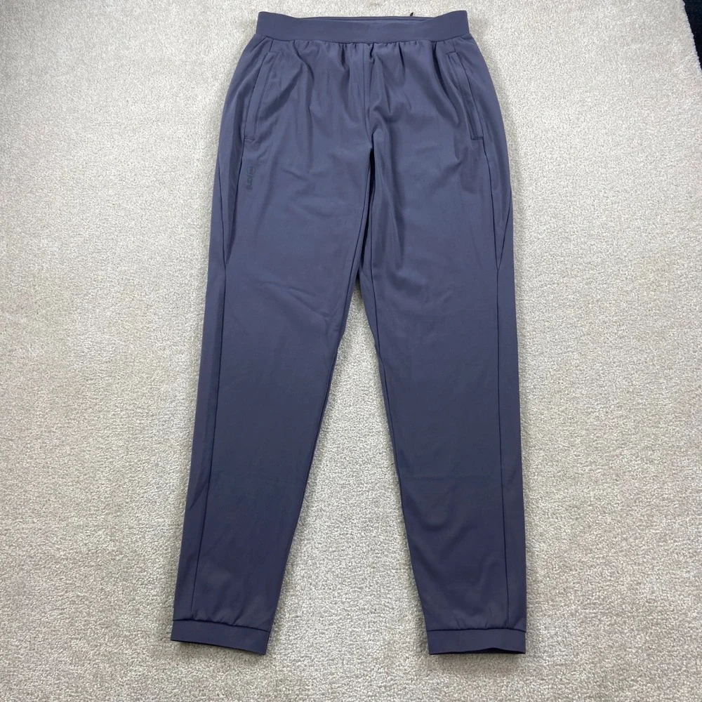 Janji Mercury Knit Pants Men S Purple Tapered Running Joggers Activewear